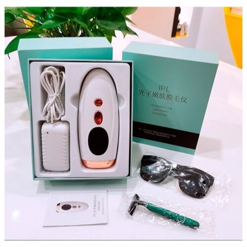 Лазерный фотоэпилятор IPL Hair removal device / Косметический аппарат для удаления волос (белый)