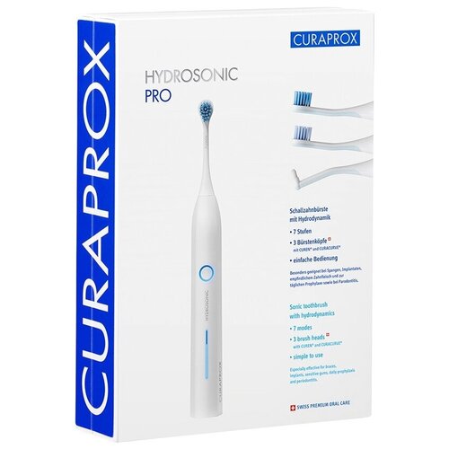 Звуковая зубная щетка Curaprox Hydrosonic Pro в наборе