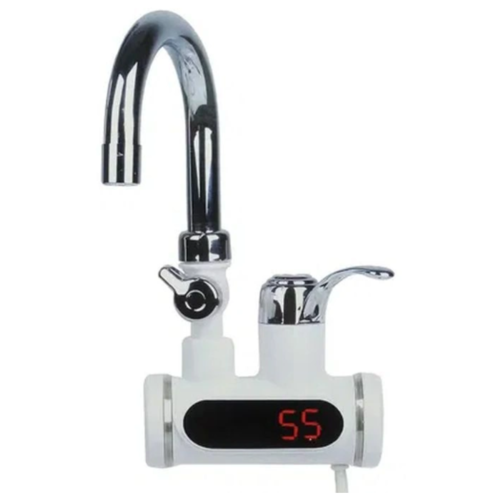Компактный проточный электрический кран водонагреватель с душем Instant Electric Heating Water Faucet & Shower