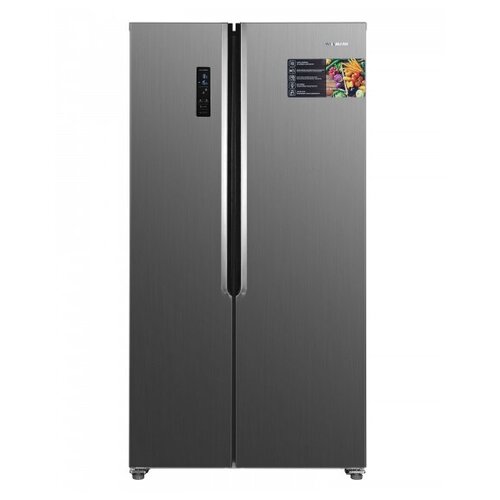 Холодильник Willmark SBS-636NFIX серый металлик
