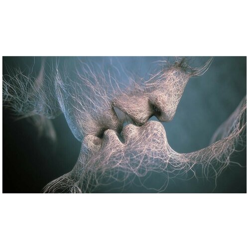 Интерьерная картина-обогреватель WarmART "Последний поцелуй - Адам Мартинакис" 60х100 см