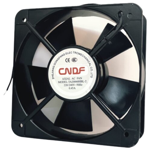 Вентилятор CNDF 20060HBL 200х200х60 220В 0.45A 479м3/час увеличенной мощности 70W осевой с подшипником качения 2500об/мин