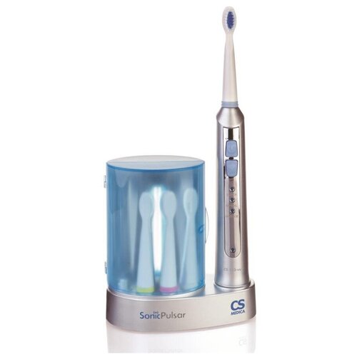 Электрическая звуковая зубная щетка CS Medica CS-233-UV с УФ дезинфектором