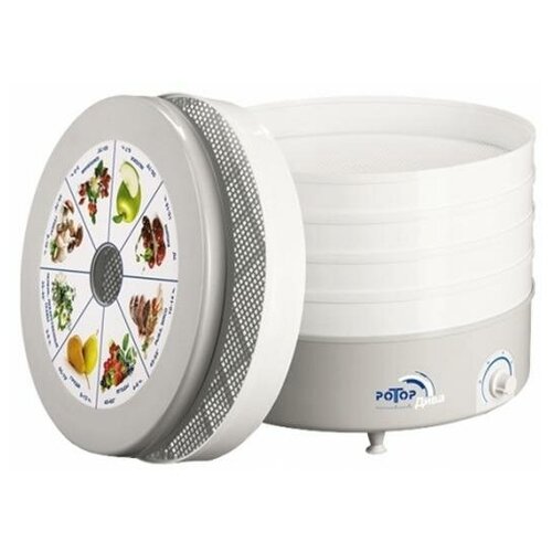 Ротор Сушилка для овощей и фруктов Ротор Дива СШ-007-06 белый серый