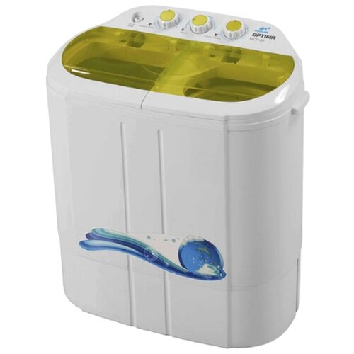 Активаторная стиральная машина Optima МСП-35 (белая с желтым окном)