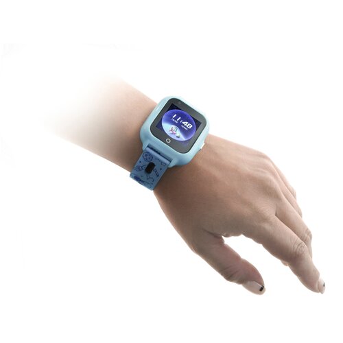 Наручные смарт часы TrakFon-SPACE-Blue-4G с телефоном для мальчиков-подростков (умные часы). Два ремешка в комплекте