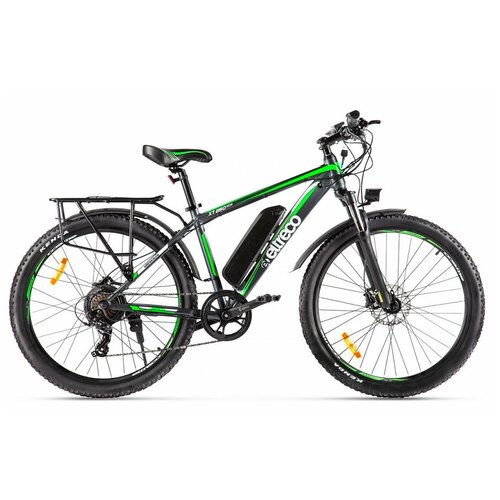 Электровелосипед Eltreco XT 850 new (Серо-зеленый)