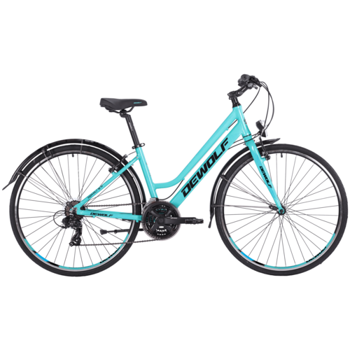 Городской велосипед DEWOLF Asphalt 10 W (бирюза/черный/светло-голубой