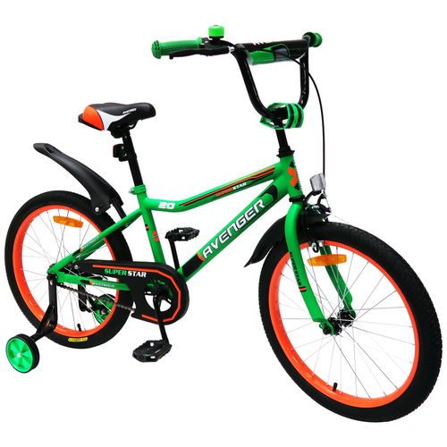Велосипед AVENGER SUPER STAR 12" зеленый/черный C12S-GN/BK