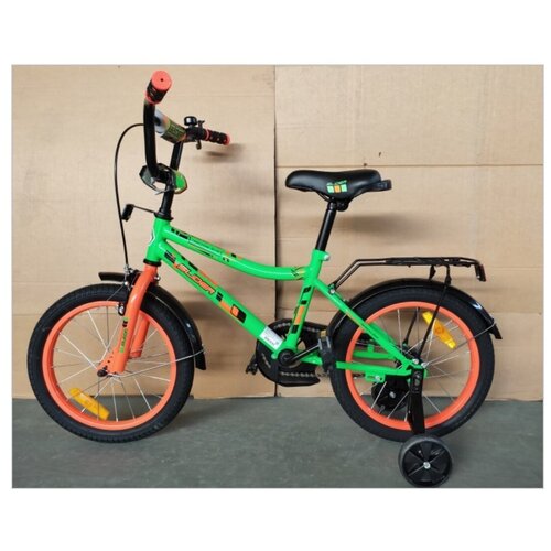 Велосипед двухколесный детский Slider. зеленый/оранжевый. арт. IT106094