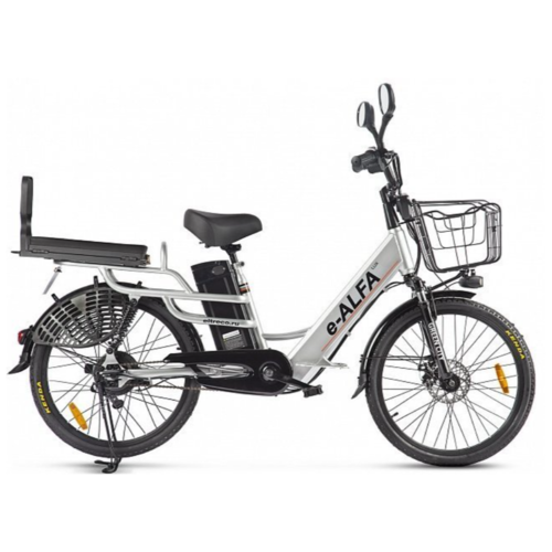 Электровелосипед Eltreco e-ALFA Lux (2021) Серебристый 24