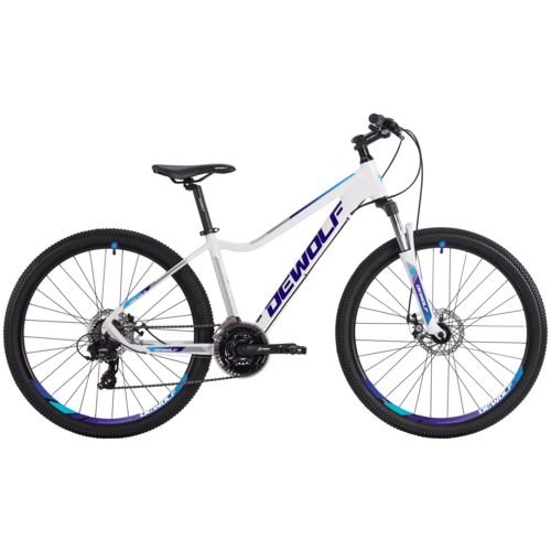 Женский велосипед Dewolf TRX 10 W (2021) 18" Бело-сине-фиолетовый (165-182 см)