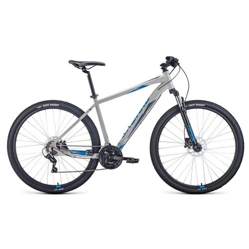 Велосипед горный хардтейл FORWARD APACHE 29 3.2 disc 29" 17" Серый/синий RBKW1M39G019 2021