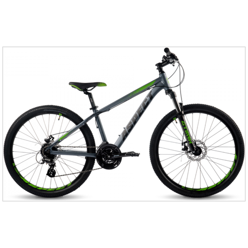 Велосипед ASPECT Ideal 26"-16"-22г (Серо-зеленый)