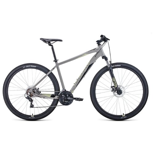 Велосипед горный хардтейл FORWARD APACHE 29 2.2 disc 29" 19" серый/бежевый RBKW1M39G009 2021