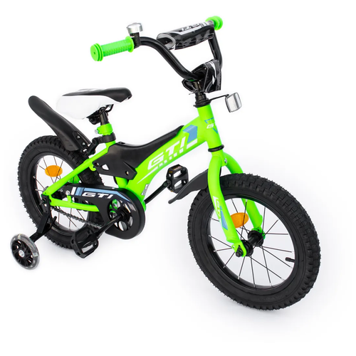 Велосипед GTI 14" "JET" детский салатового цвета