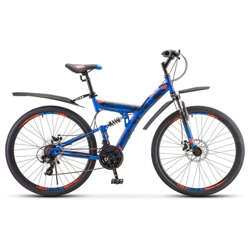 Горный (MTB) велосипед STELS Focus MD 21-sp 27.5 V010 (2020)19 синий/неоновый/зеленый