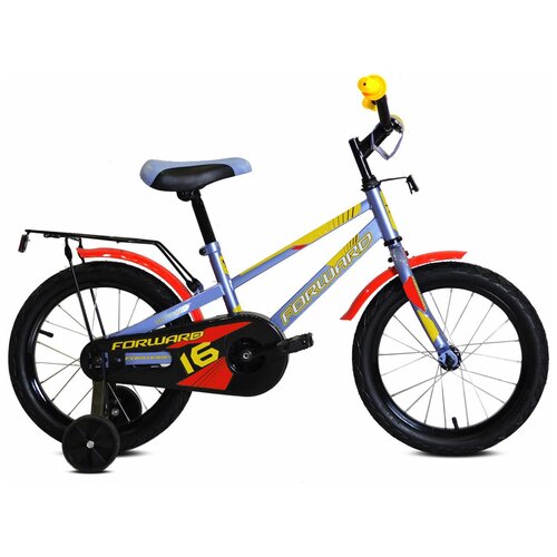 Велосипед FORWARD METEOR 16 2020-2021 серый/оранжевый