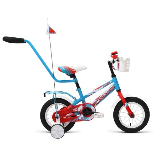 Велосипед FORWARD METEOR 12 серо-голубой/красный