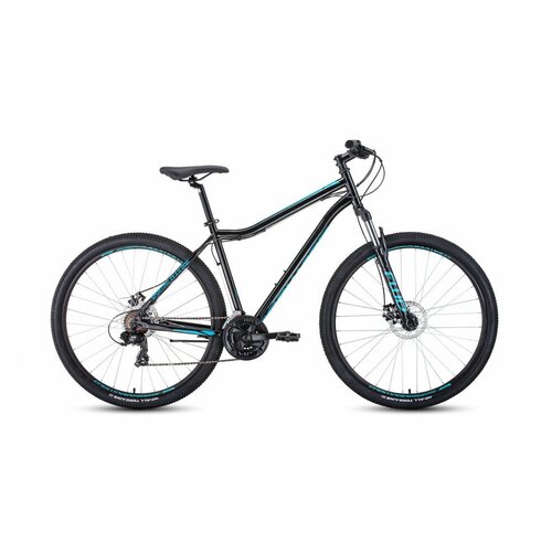 Велосипед Forward SPORTING 29 2.0 disc черныйбирюзовый (2021) (19" - ваш рост 175-185 см)