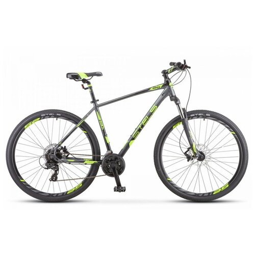 Велосипед Stels Navigator 930 D V010 29" антрацитовый/черный/лайм (2021) (18