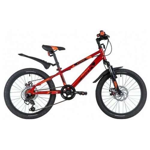 Подростковый горный (MTB) велосипед NOVATRACK Extreme 20 Disc (2021) Красный