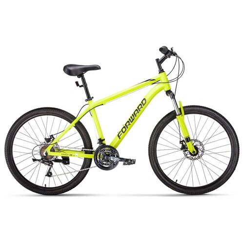 Велосипед Forward HARDI 26 2.0 D 2022 рост 17 ярко-желтый/черный