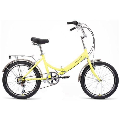 Велосипед складной FORWARD ARSENAL 20 2.0 (6 ск. рост. 14") ярко-зеленый/темно-серый