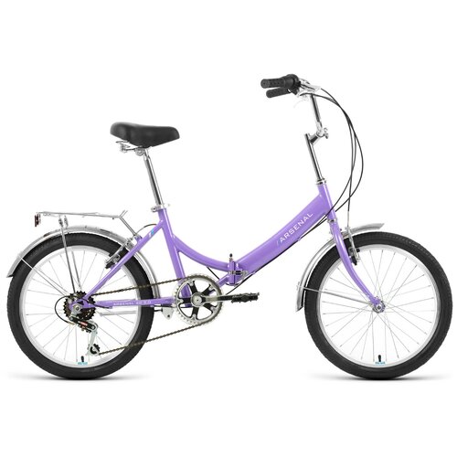 Городской велосипед FORWARD Arsenal 20 2.0 (2022) 14" (RBK22FW20537) (фиолетовый/белый)