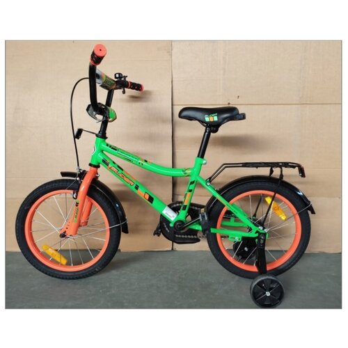 Велосипед двухколесный детский Slider. зеленый/оранжевый. арт.IT106095