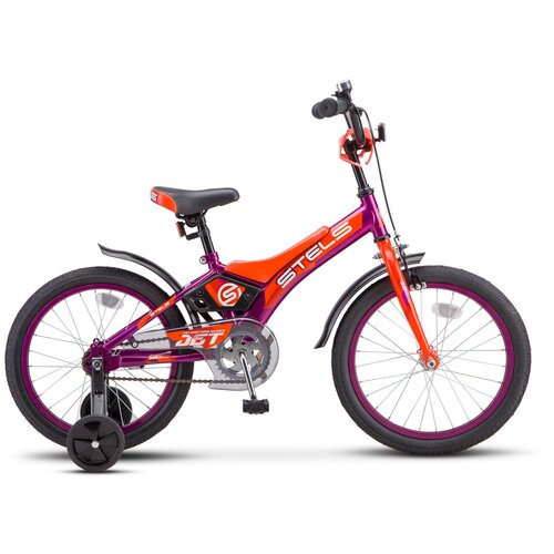Детский велосипед STELS Jet 18 Z010 (2020) 10 фиолетовый/оранжевый (требует финальной сборки)