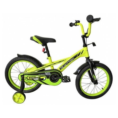 Детский велосипед Tech Team Quattro 2020 с колёсами 14 зелёный