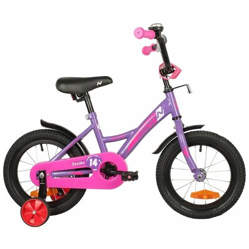 Детский велосипед NOVATRACK Strike 14 Фиолетовый