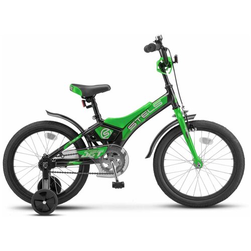 Велосипед Детский 16" Stels Jet (Вел16148) Рама Сталь 9" Чёрный/Зелёный Stels арт. LU085920