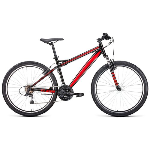 Горный (MTB) велосипед FORWARD Flash 26 1.0 (2022) 19" (RBK22FW26659) (черный/красный)