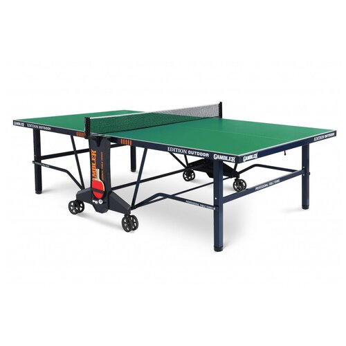 Всепогодный премиальный теннисный стол Gambler Edition Outdoor green (встроенная сетка