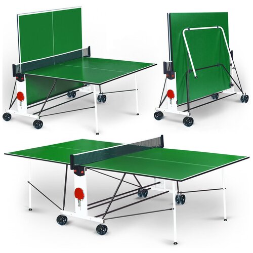 Теннисный стол SL с сеткой и колесами