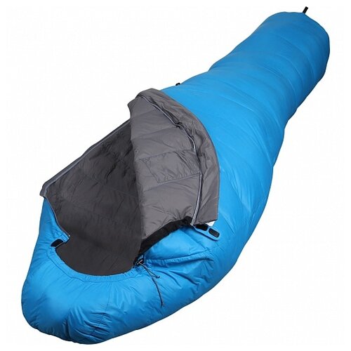 Спальный мешок пуховый Adventure Light голубой 175x75x45
