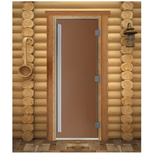 Дверь для бани Престиж бронза матовая. 2000х800 мм