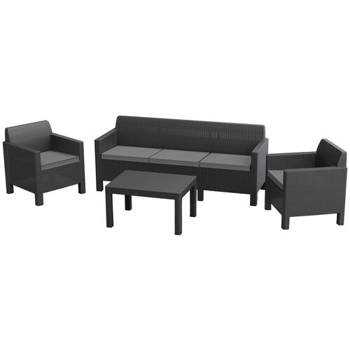 Комплект мебели Orlando Set with 3 seat sofa (графит)