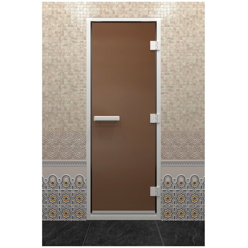 Дверь для бани Хамам бронза матовая. 2000х800 мм