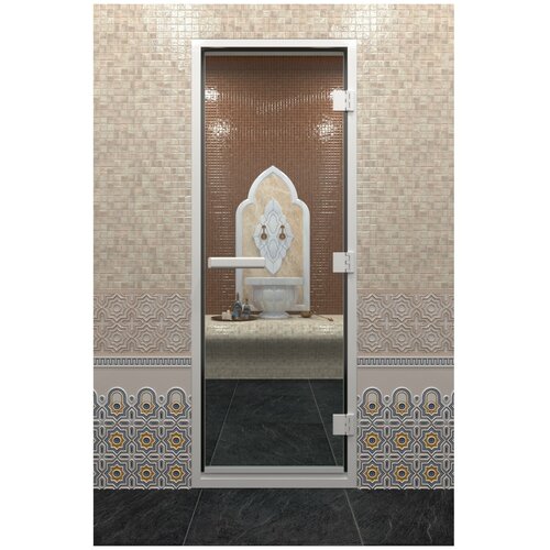 Дверь для бани "Хамам прозрачная". 2000х800 мм