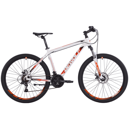 Горный велосипед Dewolf Ridly 20 (2021) 20" Бело-оранжевый (176-186 см)