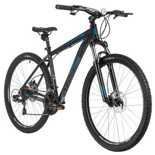 Горный (MTB) велосипед Stinger Graphite Evo 27.5 (2021) рама 18" Черный