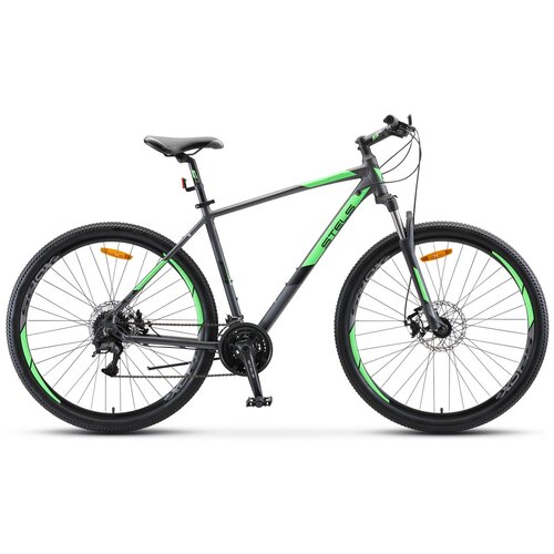 Горный велосипед Stels Navigator 920 MD V010 (2020) 16.5" Серо-зеленый (152-167 см)