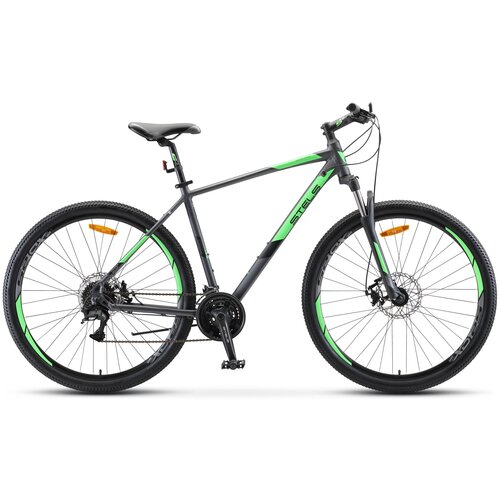 Велосипед STELS Navigator 920 MD 29" V010 Антрацитовый/зелёный рама 20.5 (требует финальной сборки)