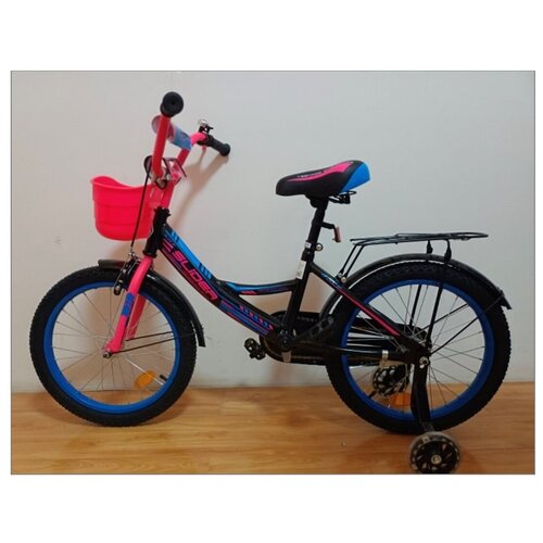 Велосипед двухколесный детский Slider. синий/черный/розовый. арт. IT106117