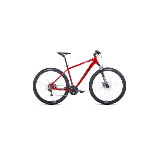 Горный (MTB) велосипед FORWARD Apache 29 2.0 D (2022) 21" (RBK22FW29451) (красный/серебристый)