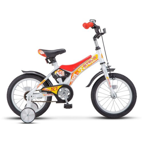 Детский велосипед STELS Jet 14 Z010 (2020) белый/красный 8.5" (требует финальной сборки)
