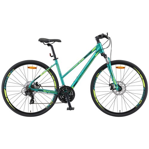 Женский велосипед Stels Cross 130 MD Lady V010 (2019) 15.5" Зеленый (142-162 см)